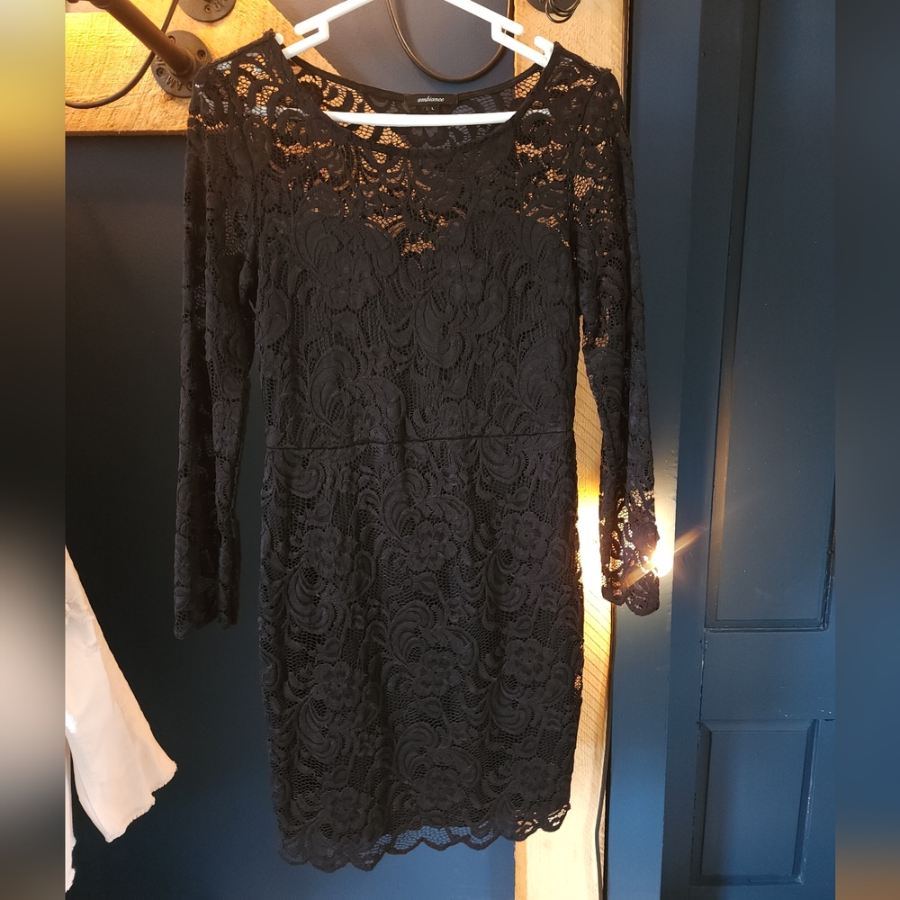 Black lace dress